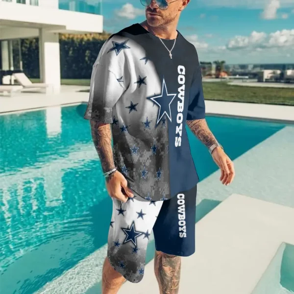 Dallas Cowboys Limited Edition Summer Collection T-shirt And Shorts Set AZTS1566