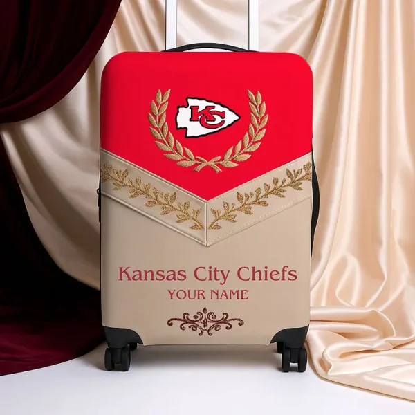 Kansas City Chiefs Football Team US New Suitcase Luggage Cover Custom Any Name Gifts For Fan SPTLUCO033 - Image 2