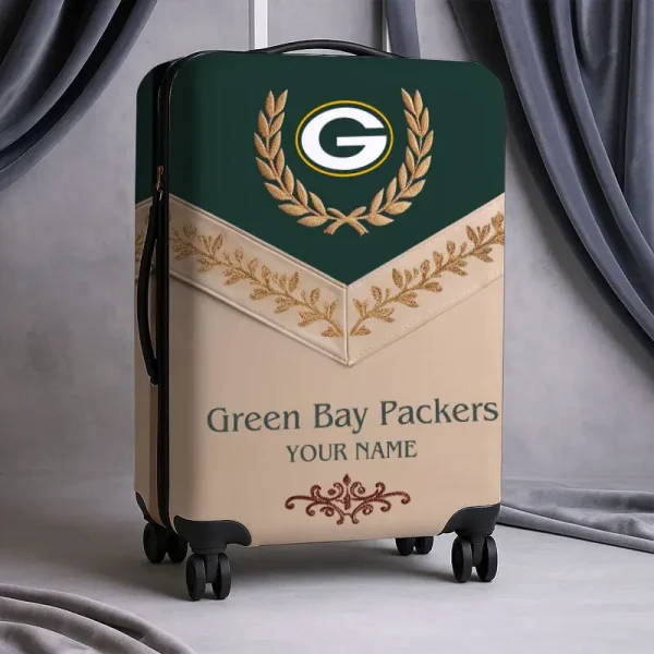 Green Bay Packers Football Team US New Suitcase Luggage Cover Custom Any Name Gifts For Fan SPTLUCO036 - Image 2