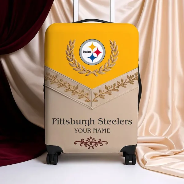 Pittsburgh Steelers Football Team US New Suitcase Luggage Cover Custom Any Name Gifts For Fan SPTLUCO037 - Image 2
