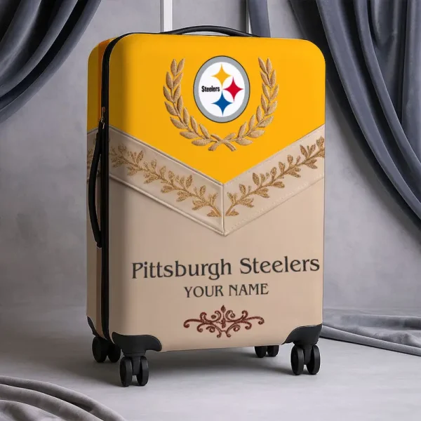 Pittsburgh Steelers Football Team US New Suitcase Luggage Cover Custom Any Name Gifts For Fan SPTLUCO037