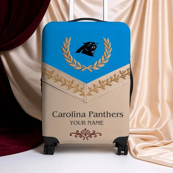 Carolina Panthers Football Team US New Suitcase Luggage Cover Custom Any Name Gifts For Fan SPTLUCO043 - Image 2