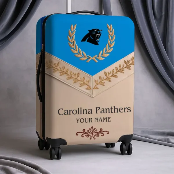 Carolina Panthers Football Team US New Suitcase Luggage Cover Custom Any Name Gifts For Fan SPTLUCO043
