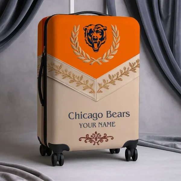 Chicago Bears Football Team US New Suitcase Luggage Cover Custom Any Name Gifts For Fan SPTLUCO044