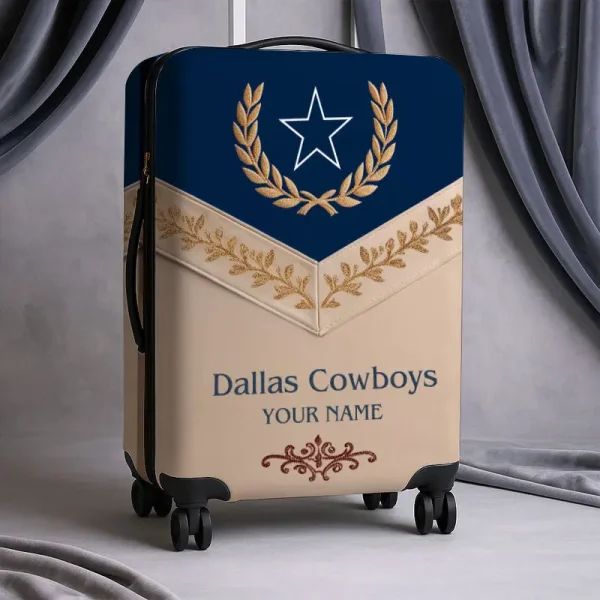 Dallas Cowboys Football Team US New Suitcase Luggage Cover Custom Any Name Gifts For Fan SPTLUCO047