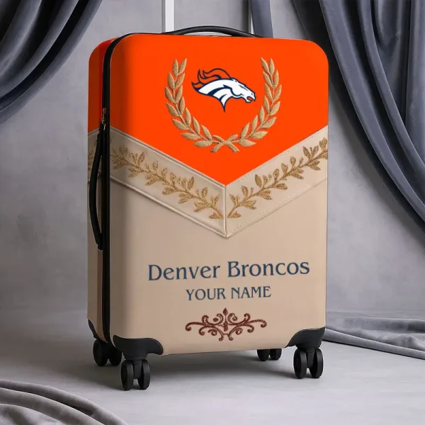 Denver Broncos Football Team US New Suitcase Luggage Cover Custom Any Name Gifts For Fan SPTLUCO048