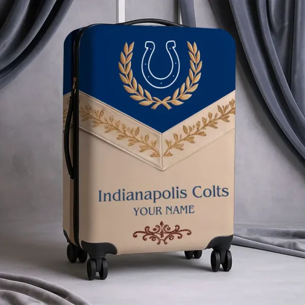 Indianapolis Colts Football Team US New Suitcase Luggage Cover Custom Any Name Gifts For Fan SPTLUCO051