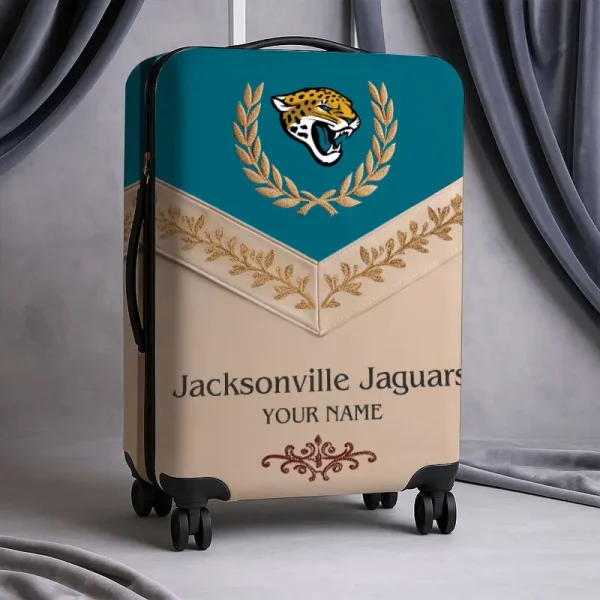 Jacksonville Jaguars Football Team US New Suitcase Luggage Cover Custom Any Name Gifts For Fan SPTLUCO052
