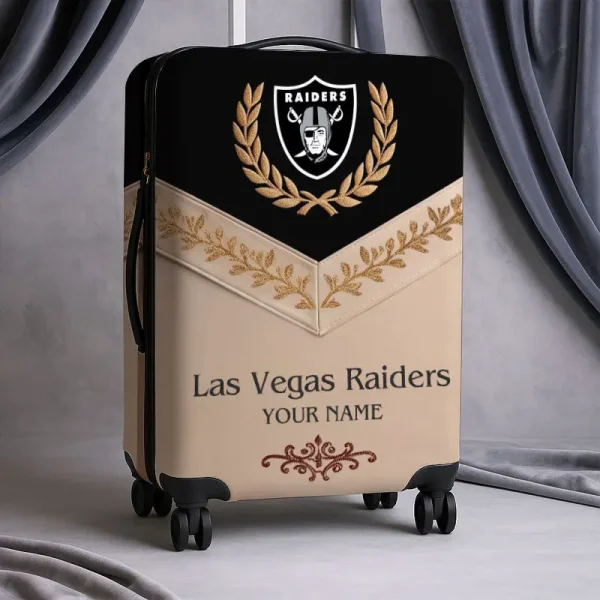 Las Vegas Raiders Football Team US New Suitcase Luggage Cover Custom Any Name Gifts For Fan SPTLUCO054