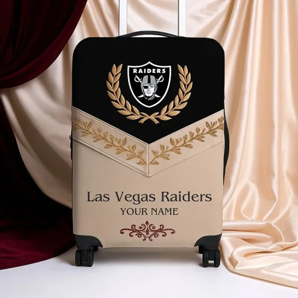 Las Vegas Raiders Football Team US New Suitcase Luggage Cover Custom Any Name Gifts For Fan SPTLUCO054 - Image 2