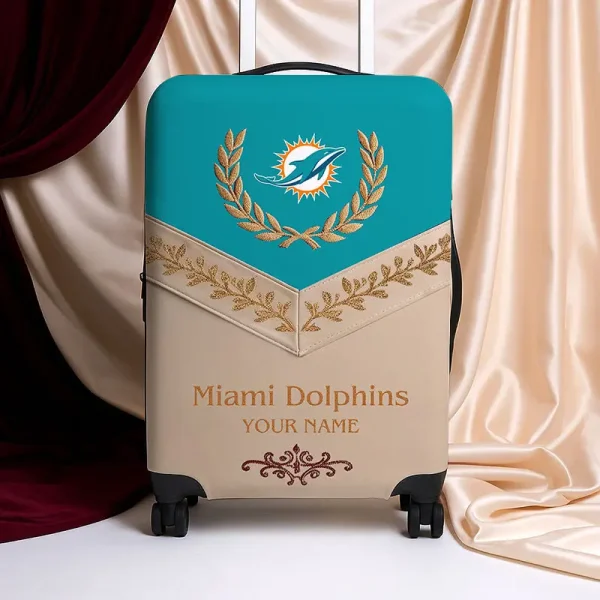Miami Dolphins Football Team US New Suitcase Luggage Cover Custom Any Name Gifts For Fan SPTLUCO056 - Image 2