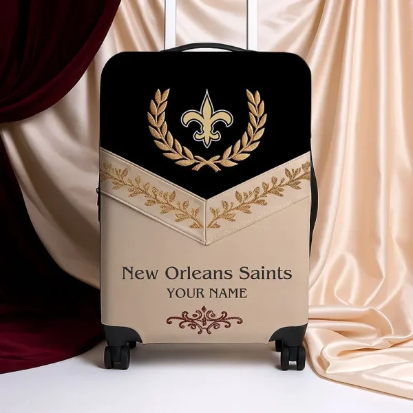 New Orleans Saints Football Team US New Suitcase Luggage Cover Custom Any Name Gifts For Fan SPTLUCO058 - Image 2