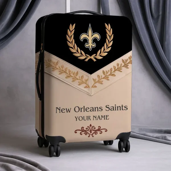 New Orleans Saints Football Team US New Suitcase Luggage Cover Custom Any Name Gifts For Fan SPTLUCO058
