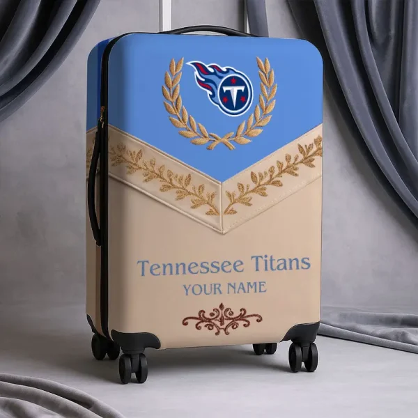 Tennessee Titans Football Team US New Suitcase Luggage Cover Custom Any Name Gifts For Fan SPTLUCO063