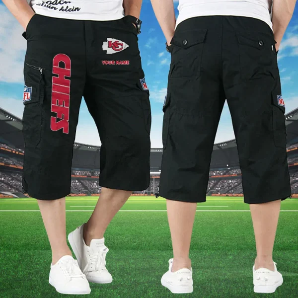 Kansas City Chiefs Football Team US Men Knee Length Shorts SPTMKLS007 - Image 4