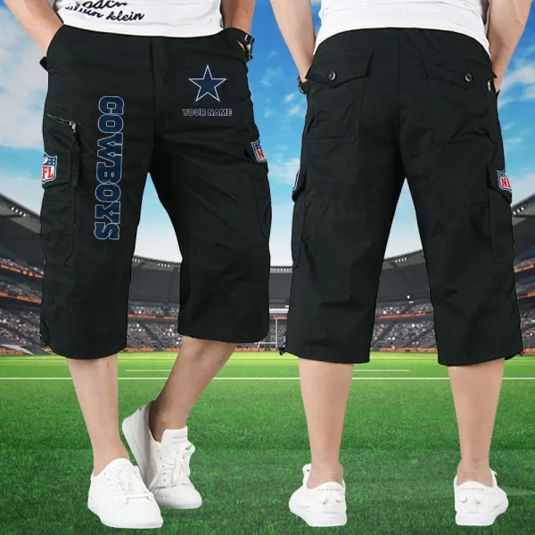 Dallas Cowboys Football Team US Men Knee Length Shorts SPTMKLS009 - Image 4