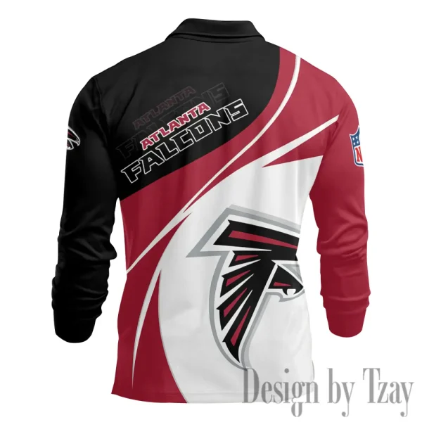 Atlanta Falcons Fashion Men's Business Long Sleeve T-Shirt SPTLSPS393 - Image 3