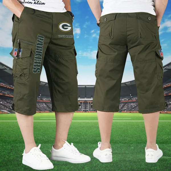 Green Bay Packers Football Team US Men Knee Length Shorts SPTMKLS016
