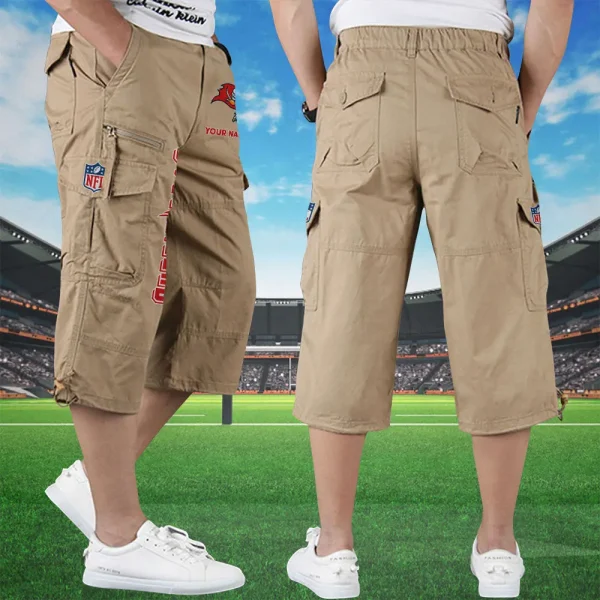 Tampa Bay Buccaneers Football Team US Men Knee Length Shorts SPTMKLS022 - Image 2