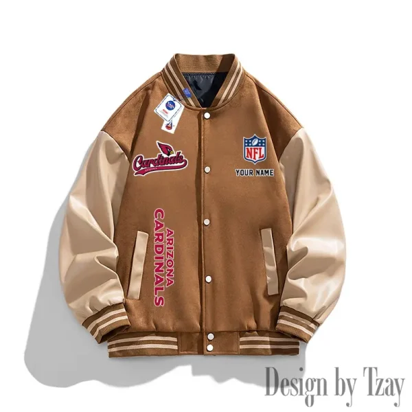 Arizona Cardinals New Fashion Men Varsity Jackets Color Trendy Tops SPTNFMVJCT001