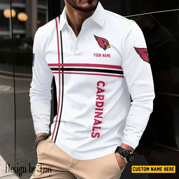 Arizona Cardinals Fashion Men's Business Long Sleeve T-Shirt SPTLSPS412