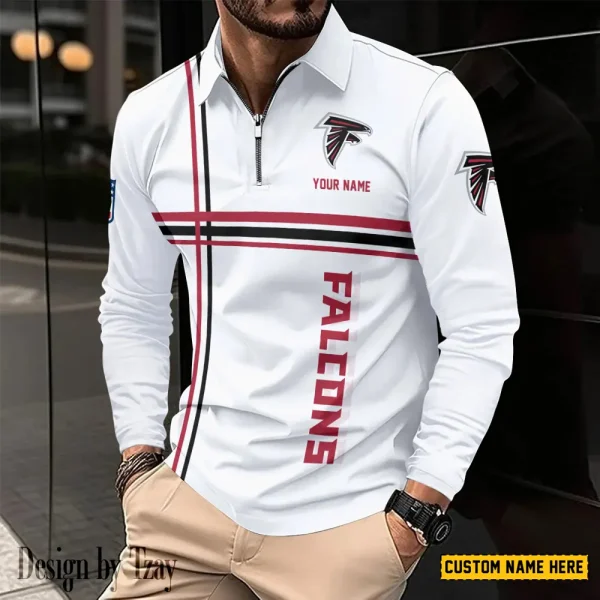 Atlanta Falcons Fashion Men's Business Long Sleeve T-Shirt SPTLSPS413