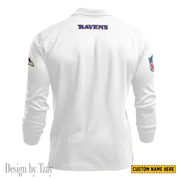 Baltimore Ravens Fashion Men's Business Long Sleeve T-Shirt SPTLSPS414 - Image 3