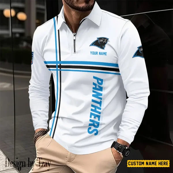 Carolina Panthers Fashion Men's Business Long Sleeve T-Shirt SPTLSPS416