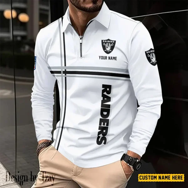 Las Vegas Raiders Fashion Men's Business Long Sleeve T-Shirt SPTLSPS428