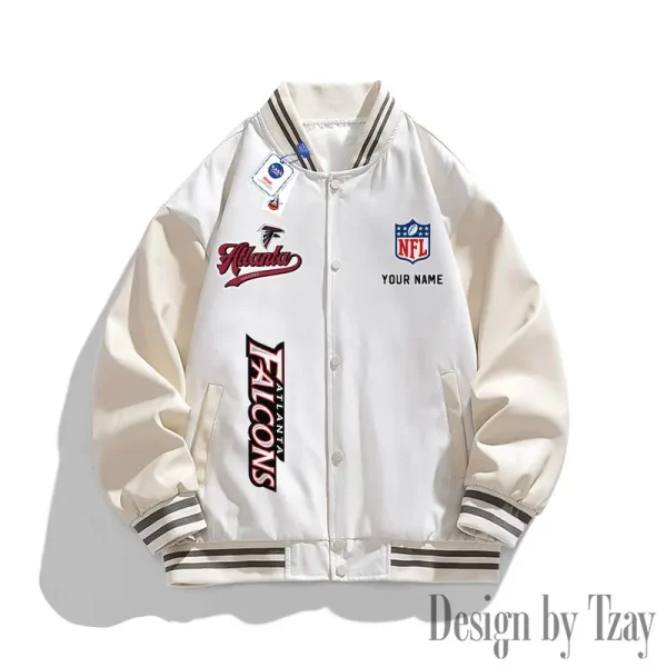 Atlanta Falcons New Fashion Men Varsity Jackets Color Trendy Tops SPTNFMVJCT002 - Image 2