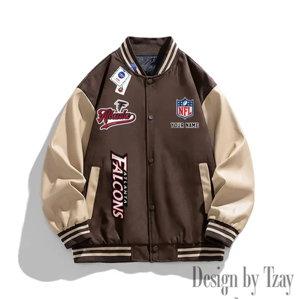 Atlanta Falcons New Fashion Men Varsity Jackets Color Trendy Tops SPTNFMVJCT002 - Image 3
