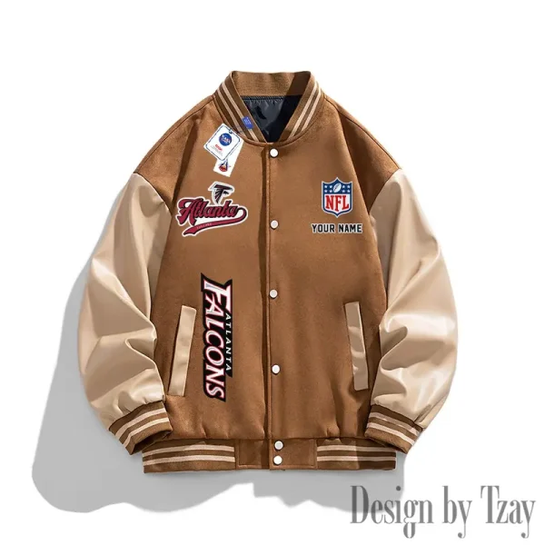 Atlanta Falcons New Fashion Men Varsity Jackets Color Trendy Tops SPTNFMVJCT002 - Image 4