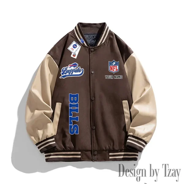 Buffalo Bills New Fashion Men Varsity Jackets Color Trendy Tops SPTNFMVJCT004