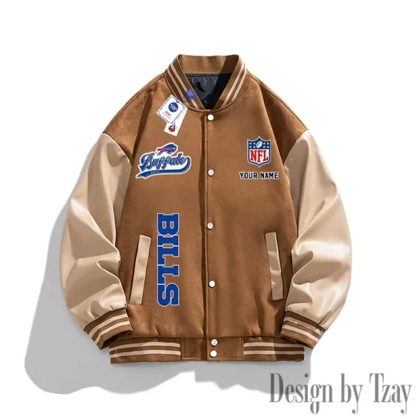 Buffalo Bills New Fashion Men Varsity Jackets Color Trendy Tops SPTNFMVJCT004 - Image 2
