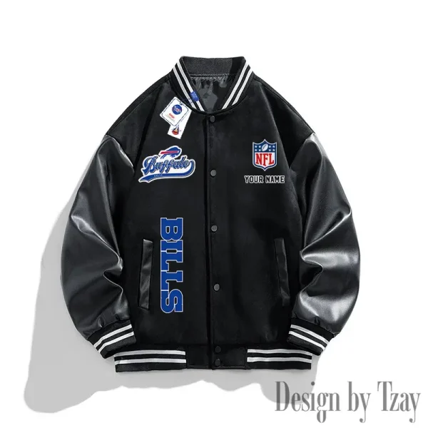 Buffalo Bills New Fashion Men Varsity Jackets Color Trendy Tops SPTNFMVJCT004 - Image 3