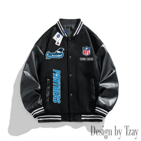 Carolina Panthers New Fashion Men Varsity Jackets Color Trendy Tops SPTNFMVJCT005 - Image 2