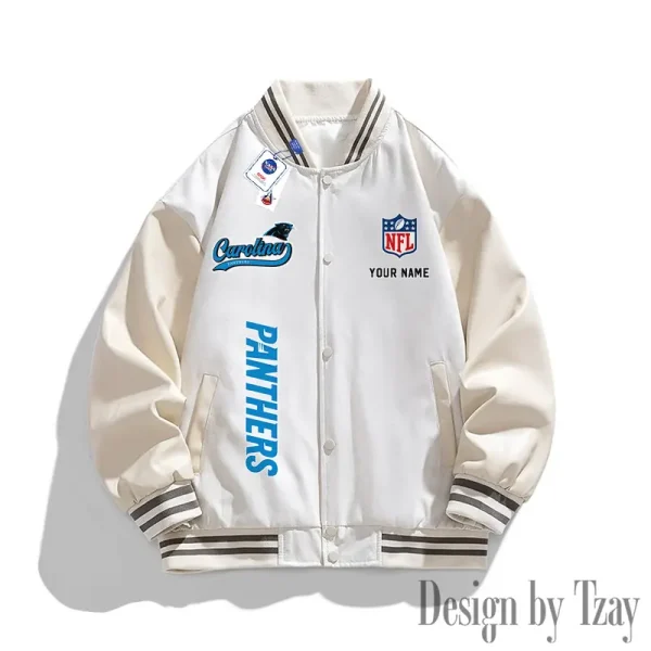 Carolina Panthers New Fashion Men Varsity Jackets Color Trendy Tops SPTNFMVJCT005 - Image 3