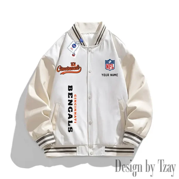 Cincinnati Bengals New Fashion Men Varsity Jackets Color Trendy Tops SPTNFMVJCT007 - Image 4