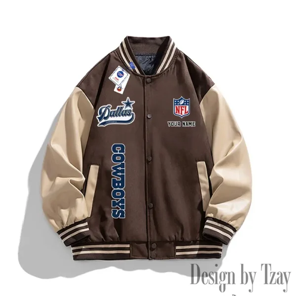 Dallas Cowboys New Fashion Men Varsity Jackets Color Trendy Tops SPTNFMVJCT009 - Image 4