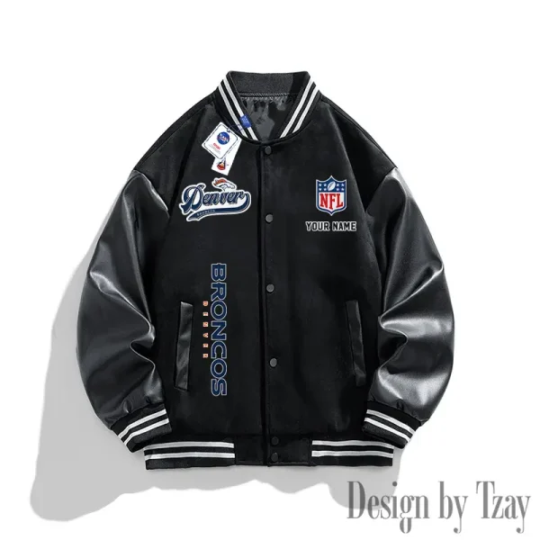 Denver Broncos New Fashion Men Varsity Jackets Color Trendy Tops SPTNFMVJCT010
