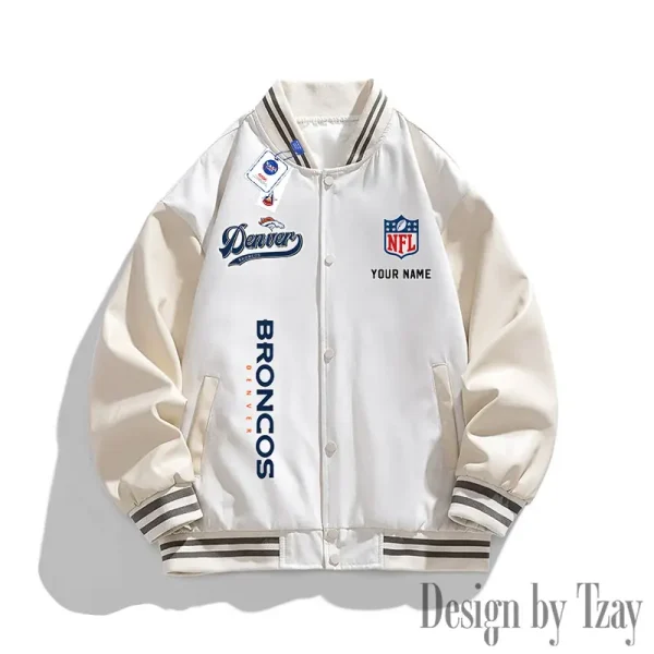 Denver Broncos New Fashion Men Varsity Jackets Color Trendy Tops SPTNFMVJCT010 - Image 4
