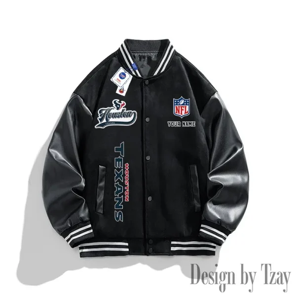 Houston Texans New Fashion Men Varsity Jackets Color Trendy Tops SPTNFMVJCT013 - Image 3