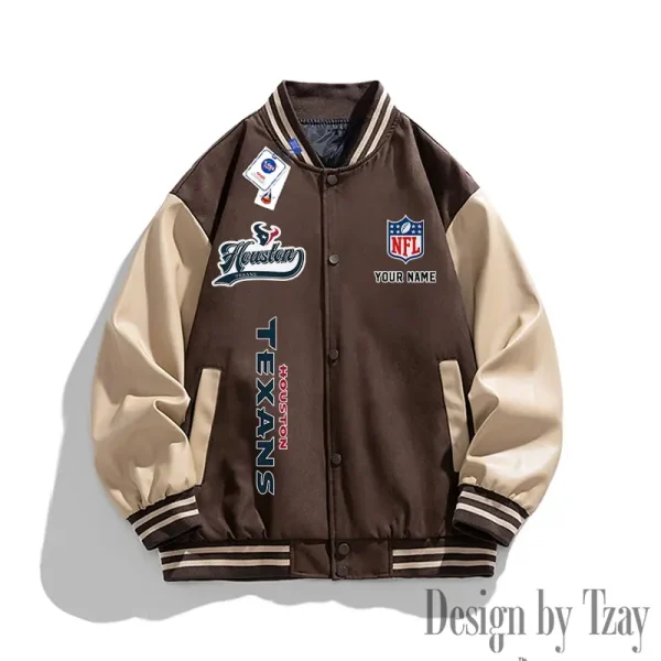 Houston Texans New Fashion Men Varsity Jackets Color Trendy Tops SPTNFMVJCT013 - Image 4