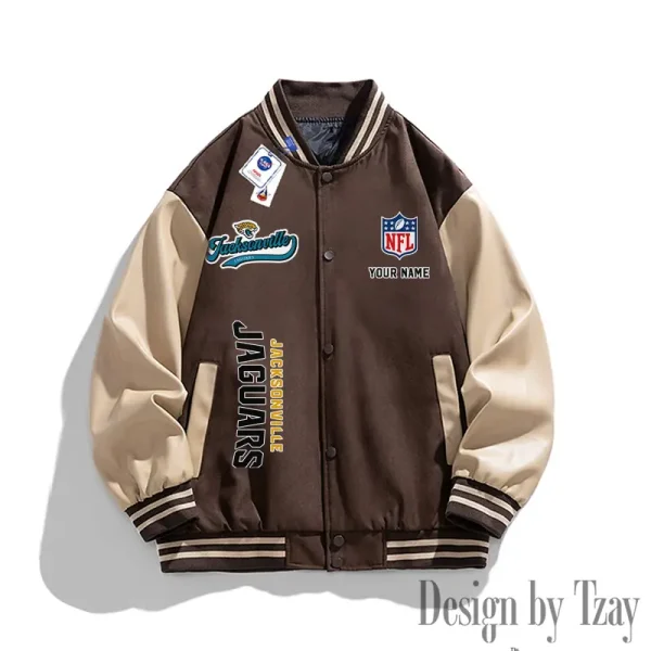 Jacksonville Jaguars New Fashion Men Varsity Jackets Color Trendy Tops SPTNFMVJCT015