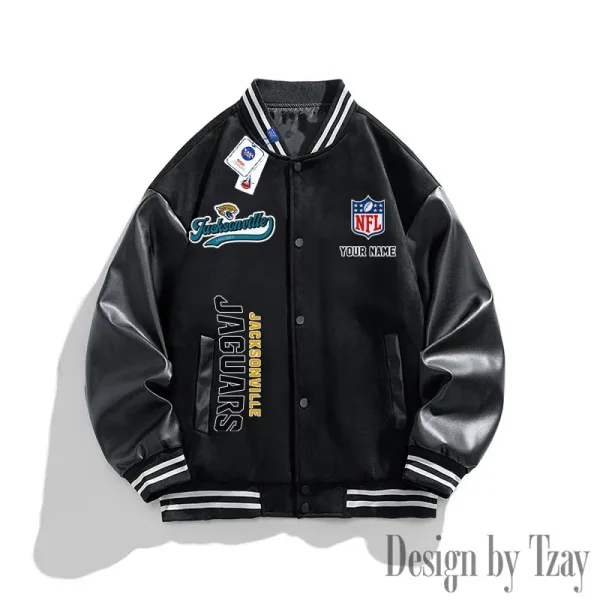 Jacksonville Jaguars New Fashion Men Varsity Jackets Color Trendy Tops SPTNFMVJCT015 - Image 2