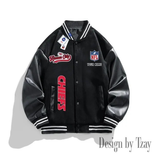 Kansas City Chiefs New Fashion Men Varsity Jackets Color Trendy Tops SPTNFMVJCT016 - Image 4