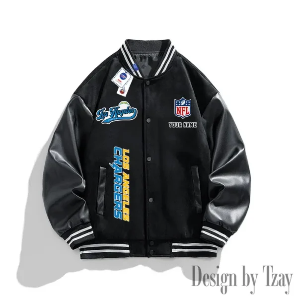 Los Angeles Chargers New Fashion Men Varsity Jackets Color Trendy Tops SPTNFMVJCT018 - Image 2