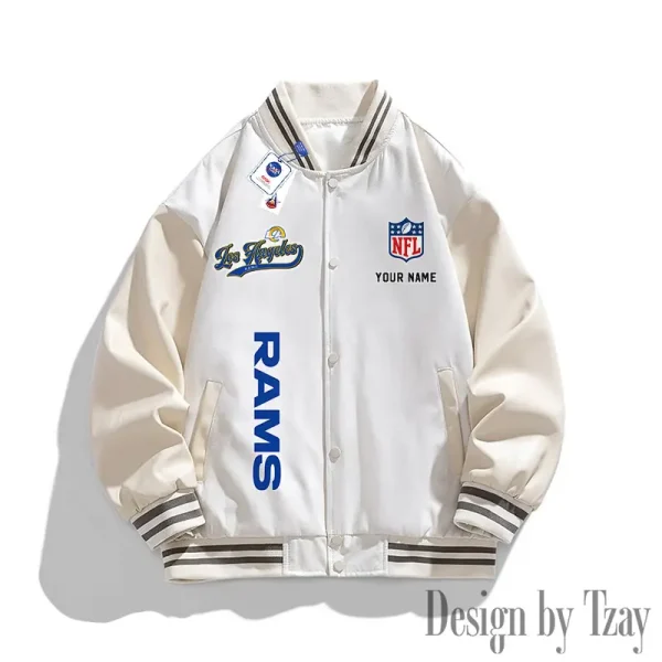 Los Angeles Rams New Fashion Men Varsity Jackets Color Trendy Tops SPTNFMVJCT019 - Image 4