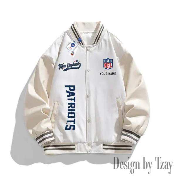 New England Patriots New Fashion Men Varsity Jackets Color Trendy Tops SPTNFMVJCT022 - Image 2