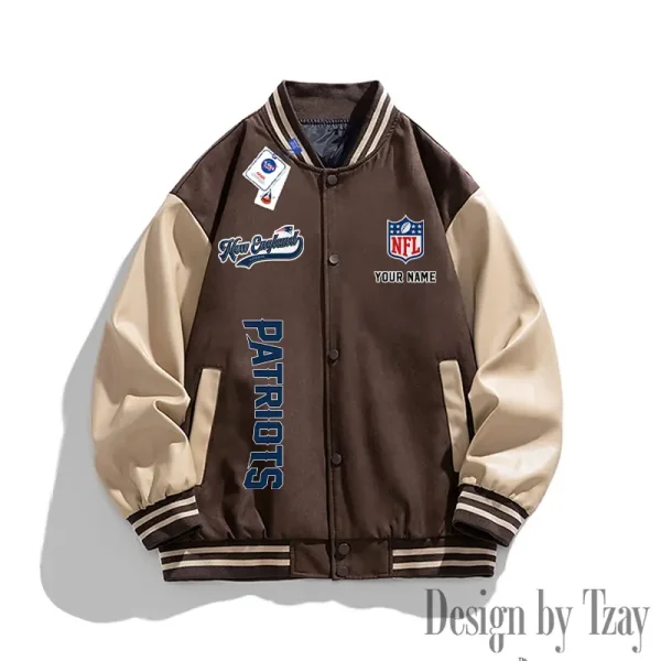 New England Patriots New Fashion Men Varsity Jackets Color Trendy Tops SPTNFMVJCT022 - Image 3